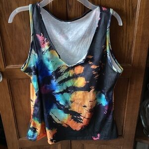 Colorful Tie-Dye Women's Tank Top